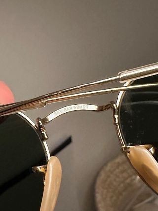 Gafas de Sol Ray-Ban Doradas Redondas