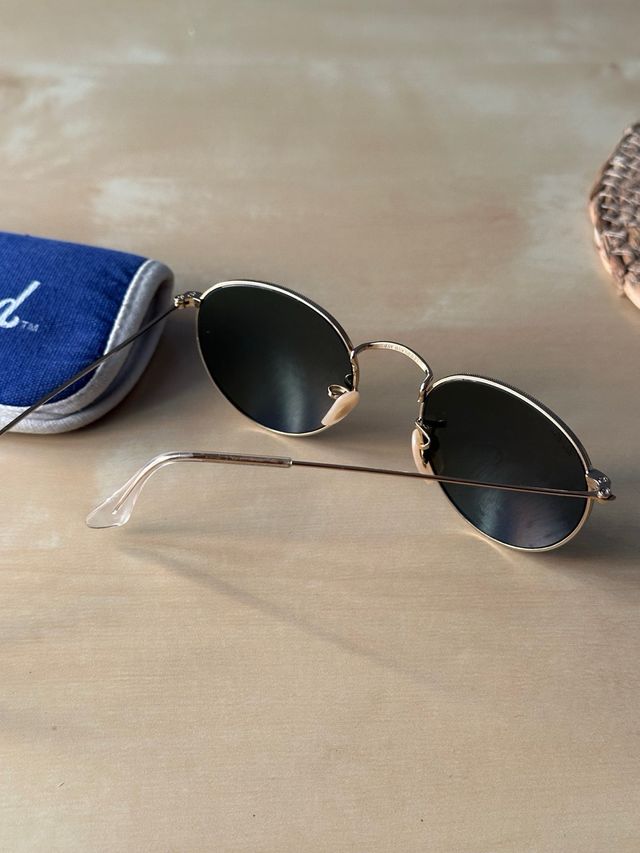 Gafas de Sol Ray-Ban Doradas Redondas