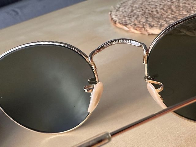 Gafas de Sol Ray-Ban Doradas Redondas