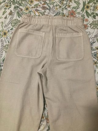 Pantalones Mango Beige