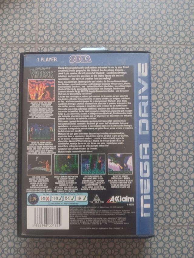 Warlock Mega Drive Sega 