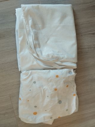 Cuna Kinderkraft + sábanas bajeras