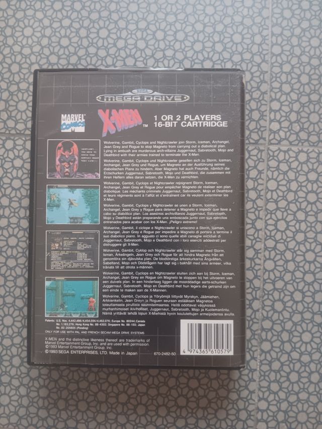 X-Men Mega Drive Sega 