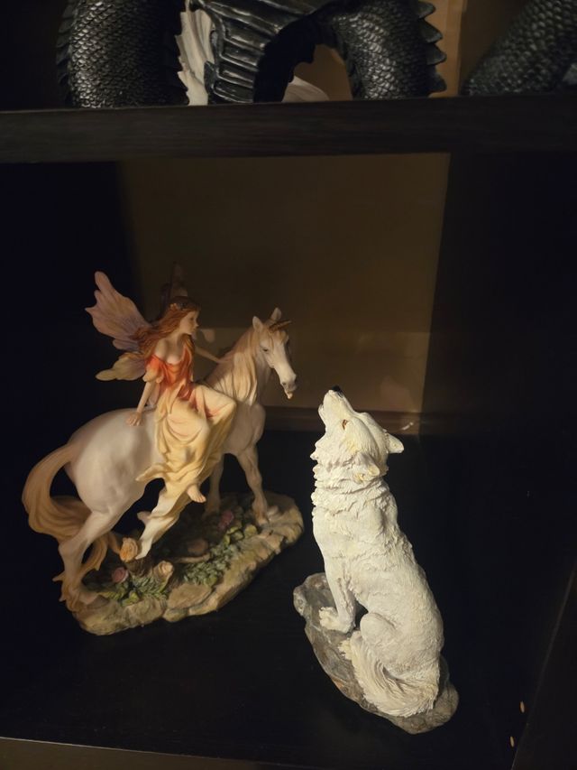 Colección Esculturas Fantasía Unicornios, hadas