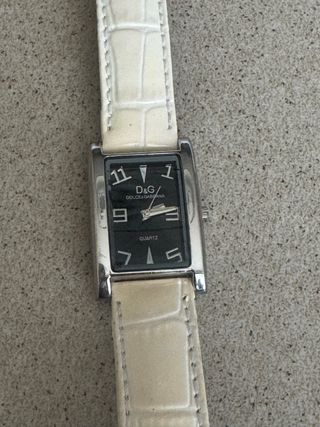 Orologio D&G Donna Quadrato Beige Nero