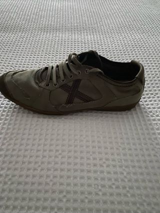 Zapatillas Munich verdes efecto desgastado
