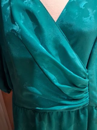 Vestido vintage verde