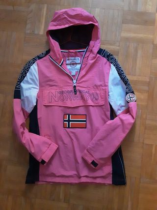 Chaqueta Geographical Norway Rosa y Blanca 13-14