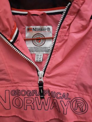 Chaqueta Geographical Norway Rosa y Blanca 13-14