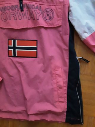 Chaqueta Geographical Norway Rosa y Blanca 13-14