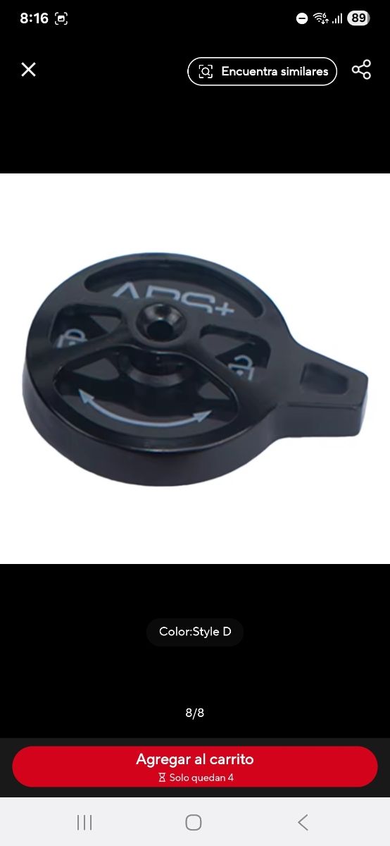 Bloqueo horquilla bicicleta ABS+