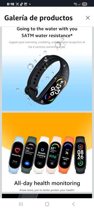 Xiaomi Mi Smart Band 7 Negra