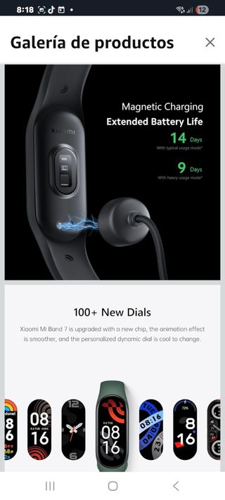 Xiaomi Mi Smart Band 7 Negra