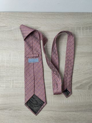 Corbata Fosco 80% seda color Rosa