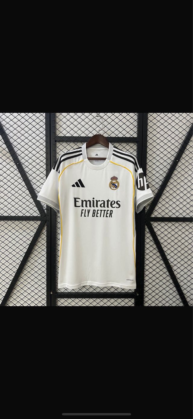 Camiseta bla ca futbol talla L
