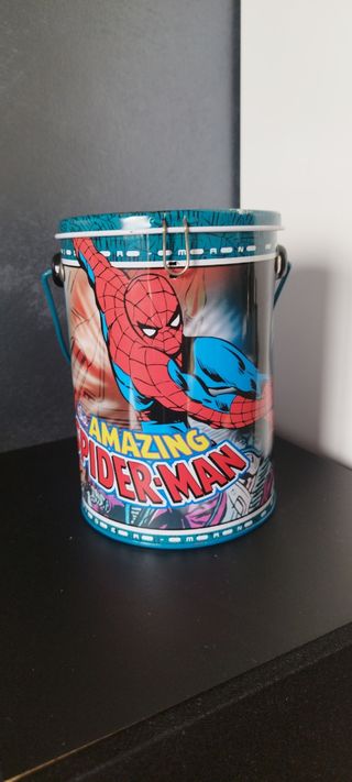 Salvadanaio Spiderman in latta