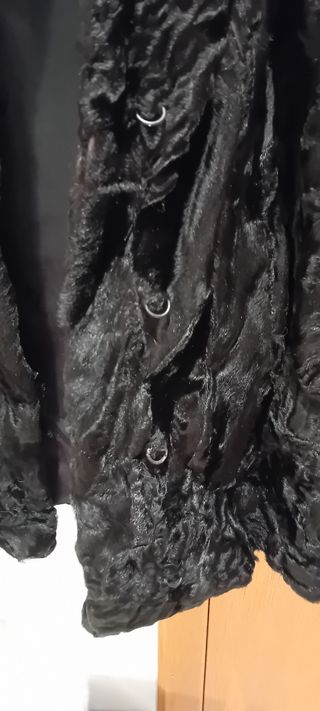 Chaquetón de astracán Milan Peleteros  negro
