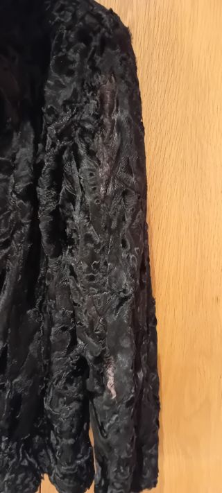 Chaquetón de astracán Milan Peleteros  negro