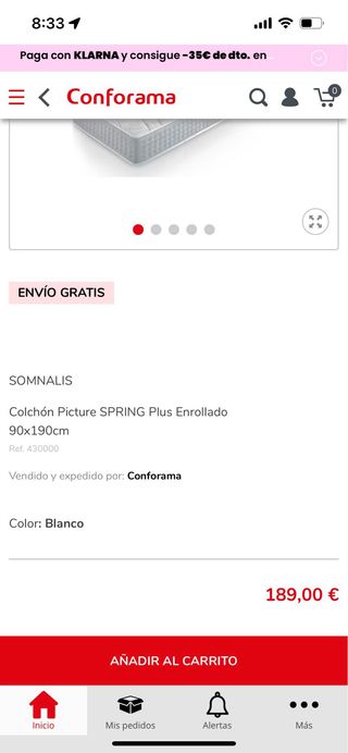 Colchón Somnalis 90x190.