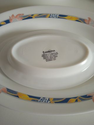 Vajilla completa porcelana multicolor