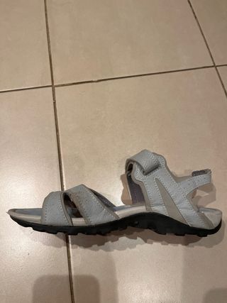 Sandalias Mujer Gris y Azul