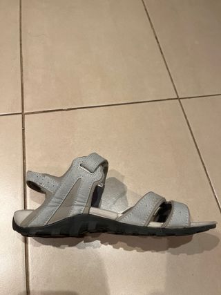 Sandalias Mujer Gris y Azul