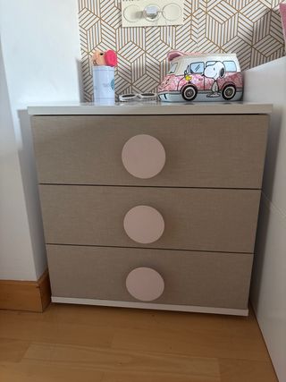 Cama nido con cajones más una cajonera a juego