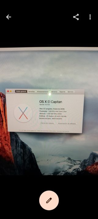 Apple iMac Plata