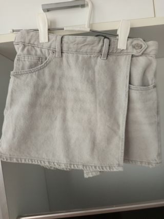 Falda pantalón niña gris