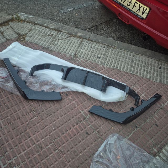 Difusor Trasero Parachoques Labio Soporte Escap