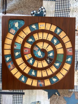 Parchís y juego de la Oca de Madera