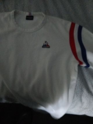 Sudadera Le Coq Sportif fina blanca