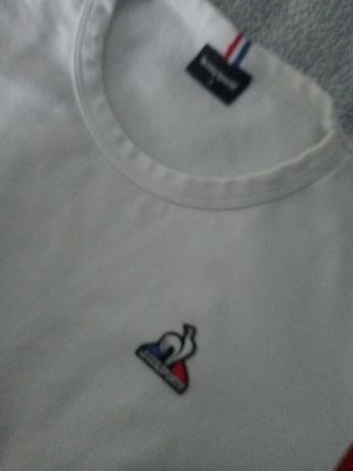 Sudadera Le Coq Sportif fina blanca