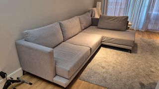 Sofá Chaise Longue Gris IKEA 3m