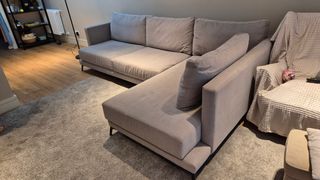 Sofá Chaise Longue Gris IKEA 3m