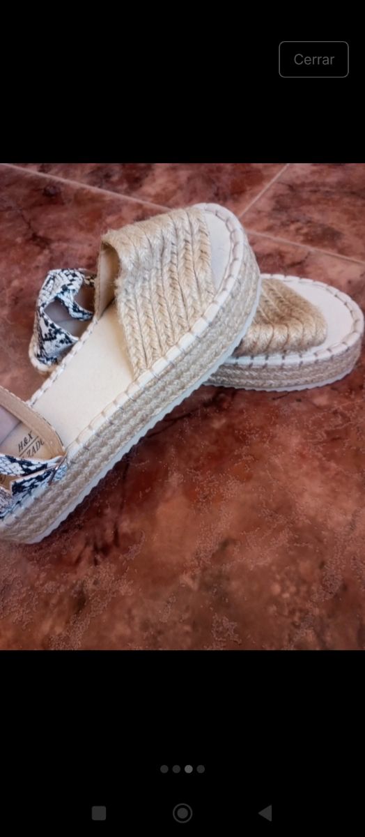 Sandalias Yute Beige Talla 40