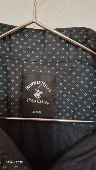 Camisa Polo Club Beverly Hills Negra