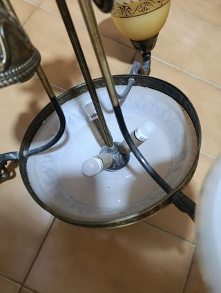 Lámpara de salón bronce dorado