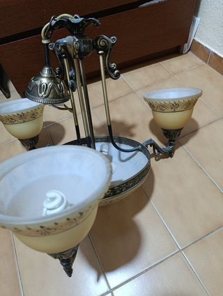 Lámpara de salón bronce dorado