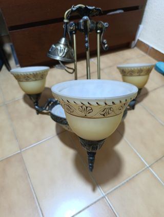 Lámpara de salón bronce dorado