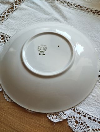 3 PLATOS INGLESES DE PORCELANA FINA