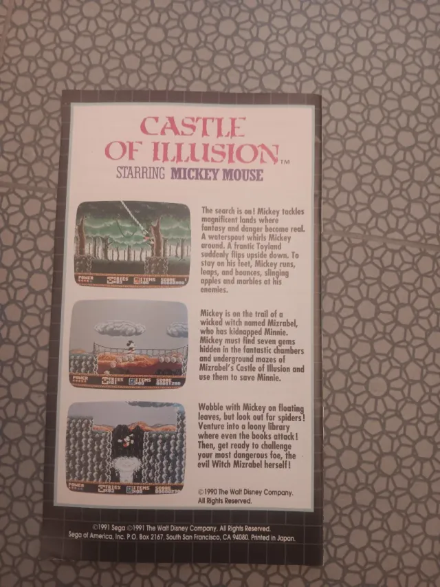 Fantasía Sega Genesis