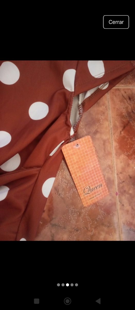 Body lunares marrón y blanco