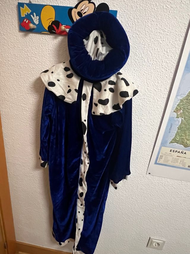 Disfraz Rey Baltasar Azul 11-14 Años