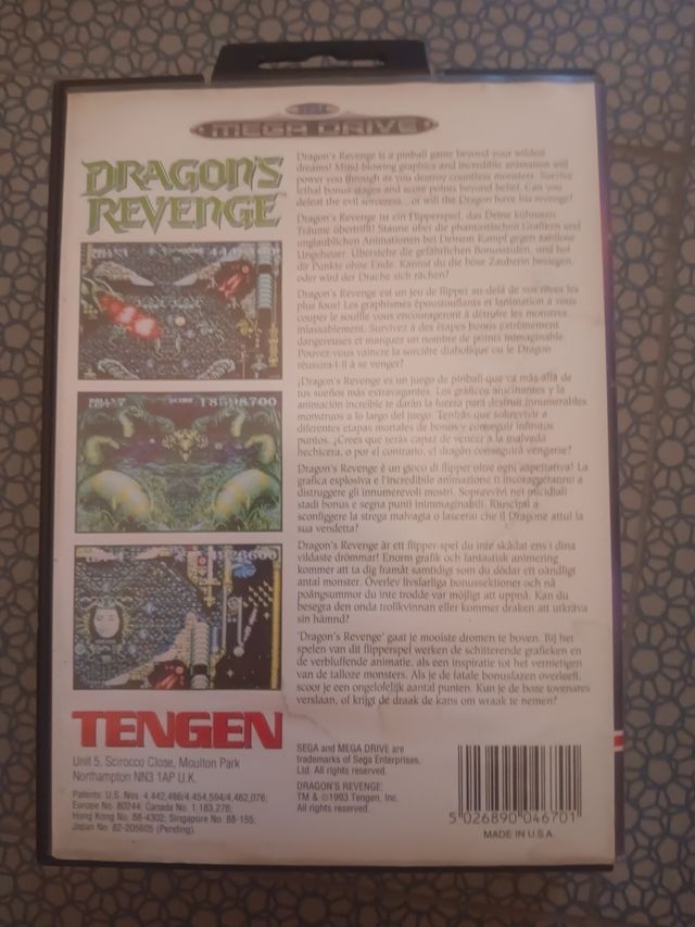 Dragon's Revenge Mega Drive Tengen