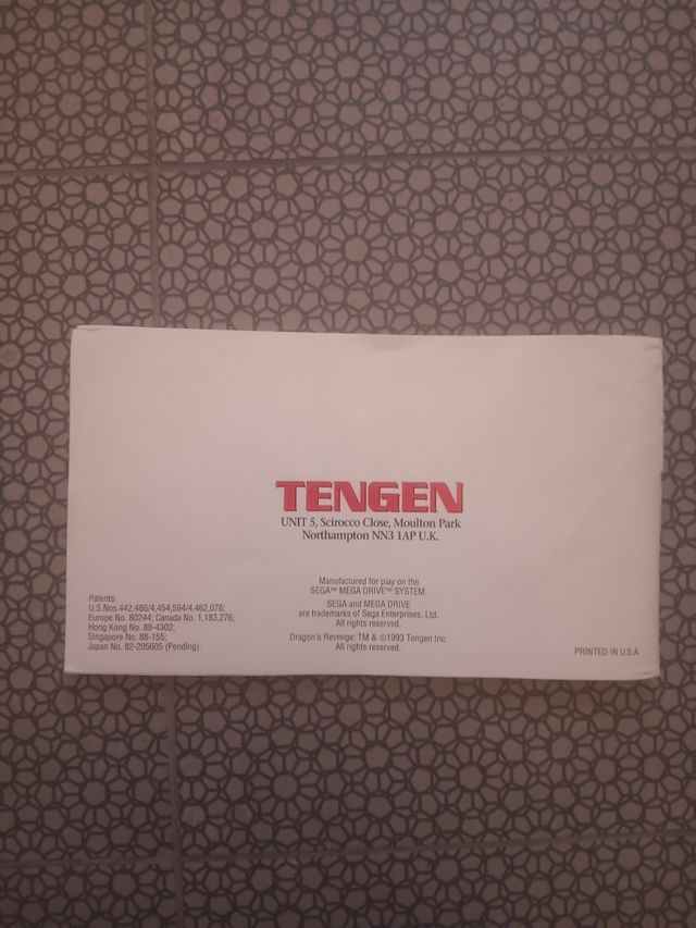 Dragon's Revenge Mega Drive Tengen