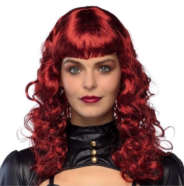 Peluca Roja Rizada Nueva