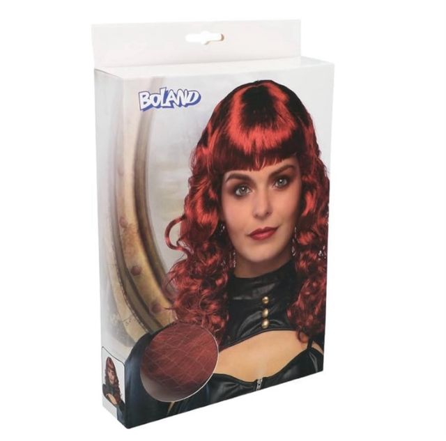 Peluca Roja Rizada Nueva