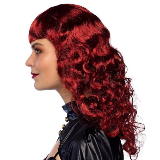 Peluca Roja Rizada Nueva