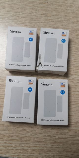 4 Sensores Puerta/Ventana RF Sonoff